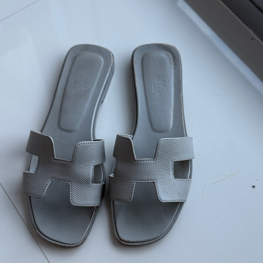 Hermes Orans bleu glacier 37 1/2